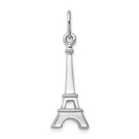 Sterling Silver Rhodium-plated Eiffel Tower Charm view 1