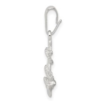 Sterling Silver Anchor & Rope Pendant view 2