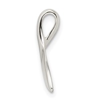 Sterling Silver Whale Tail Slide Pendant view 2