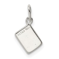 Sterling Silver Enameled Ace of Spades Card Charm view 4