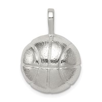 Sterling Silver Basketball Charm view 1