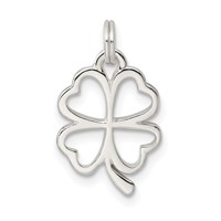 Sterling Silver Four Leaf Clover Charm view 4