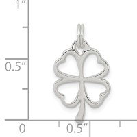 Sterling Silver Four Leaf Clover Charm view 3