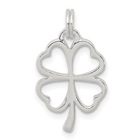 Sterling Silver Four Leaf Clover Charm view 1