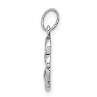 Sterling Silver Antiqued 4-Leaf Clover Charm view 2