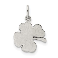 Sterling Silver Antiqued 4-Leaf Clover Charm view 4