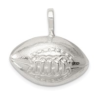 Sterling Silver Football Charm view 1