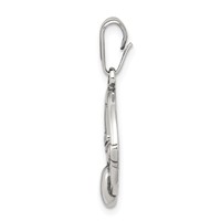 Sterling Silver Antiqued Claddagh Pendant view 2