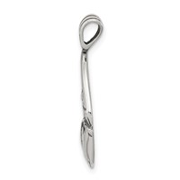 Sterling Silver Antiqued Claddagh Pendant view 2