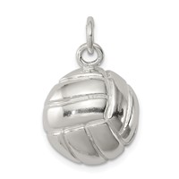 Sterling Silver Volleyball Charm view 1