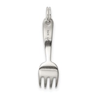 Sterling Silver Fork Charm view 4