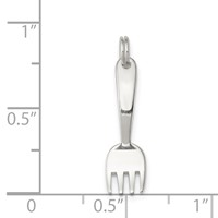 Sterling Silver Fork Charm view 3