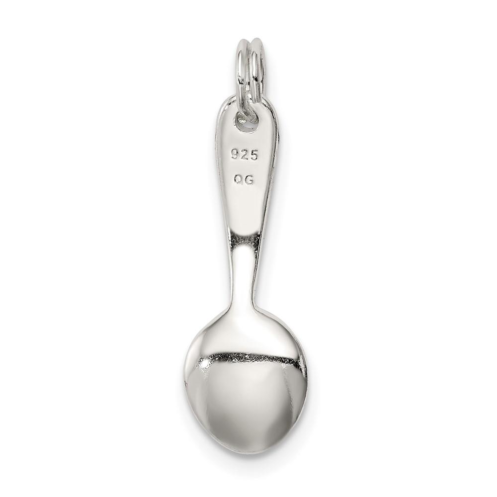 Sterling Silver Spoon Charm (QC7051)