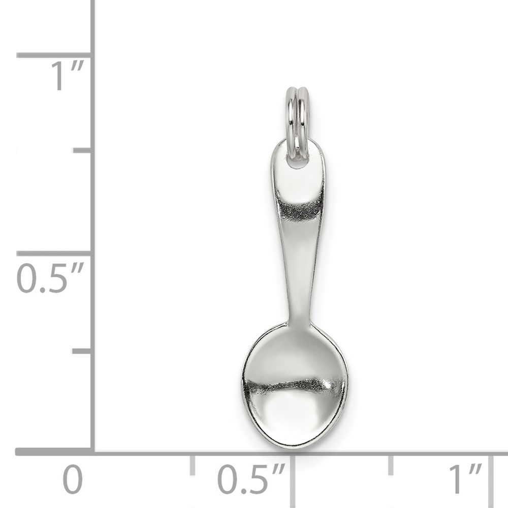Sterling Silver Spoon Charm (QC7051)