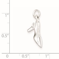 Sterling Silver Sling Back Heel Charm view 2