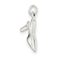 Sterling Silver Sling Back Heel Charm view 1