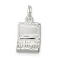 Sterling Silver Laptop Charm view 1