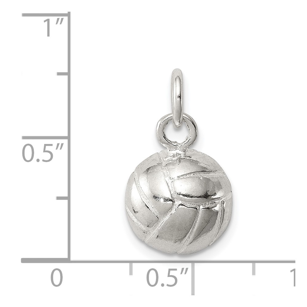 Sterling Silver Volleyball Charm (QC709)