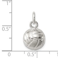 Sterling Silver Volleyball Charm view 3