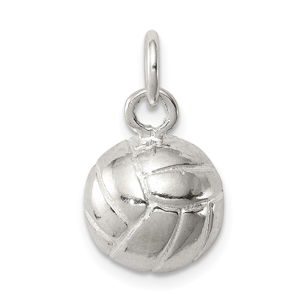 Sterling Silver Volleyball Charm (QC709)