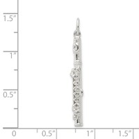 Sterling Silver Flute Charm view 3