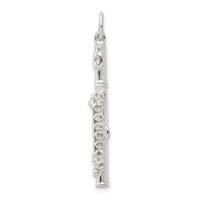 Sterling Silver Flute Charm view 1