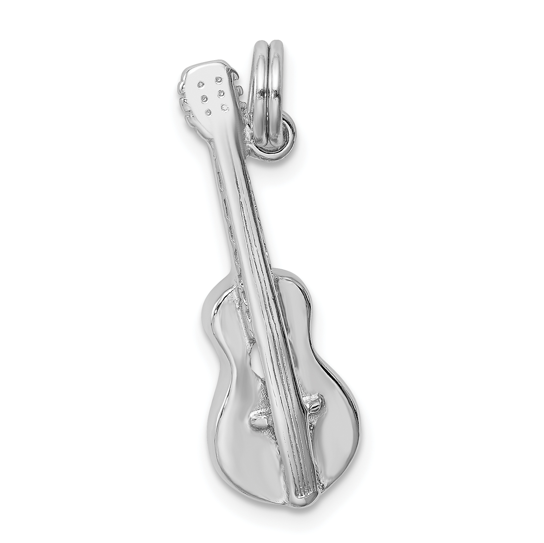 Sterling Silver Band Electric Guitar Charm
