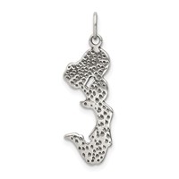 Sterling Silver Antiqued Cheerleader Charm view 4