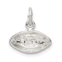 Sterling Silver Football Charm view 4