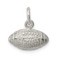 Sterling Silver Football Charm view 1