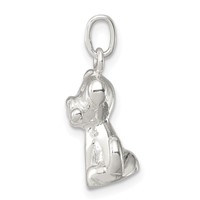 Sterling Silver Doggie Charm with Bone view 2