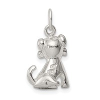Sterling Silver Doggie Charm with Bone view 4
