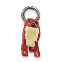 Sterling Silver Enameled Cocker Spaniel Pendant view 2