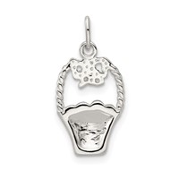 Sterling Silver Enameled Easter Basket view 4