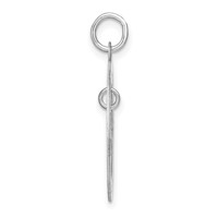 Sterling Silver Rhodium-plated Personalizable Always & Forever Charm view 2