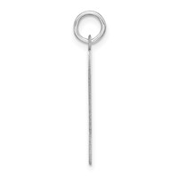 Sterling Silver Rhodium-plated Personalizable Birth Certificate Charm view 2