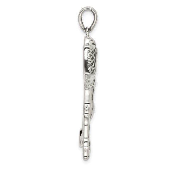 Sterling Silver Basketball Player Charm