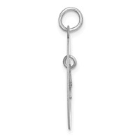 SS Rhodium-plated Personalized Graduation Charm view 2