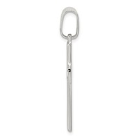 Sterling Silver Polished Cross Pendant view 2