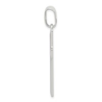 Sterling Silver Polished Cross Pendant view 2