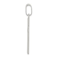 Sterling Silver Polished Cross Pendant view 2