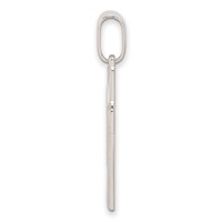 Sterling Silver Polished Cross Pendant view 2