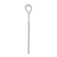 Sterling Silver Polished Cross Pendant view 2
