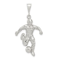 Sterling Silver Soccer Player Charm view 1