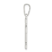 Sterling Silver Polished Cross Pendant view 2