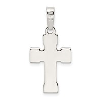 Sterling Silver Polished Cross Pendant view 4