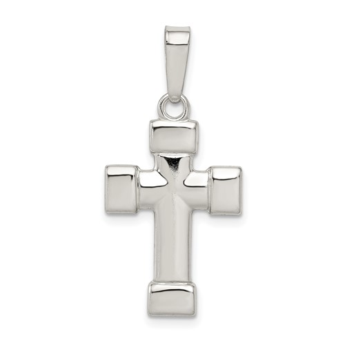 Sterling Silver Polished Cross Pendant
