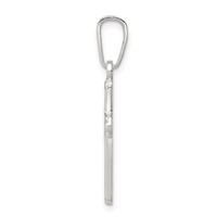 Sterling Silver Polished Cross Pendant view 2
