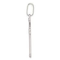 Sterling Silver Polished Cross Pendant view 2