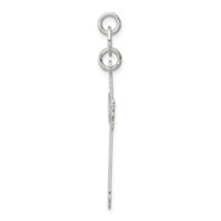 Sterling Silver Polished Cross Pendant view 2